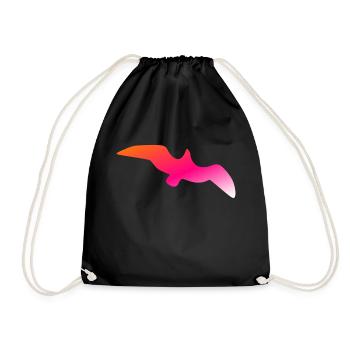 Freedom Bird | Exclusive Street Style Design - Drawstring Bag - black - Front