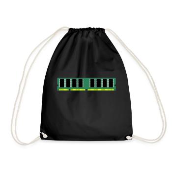 RAM Nerd Geschenkidee - Turnbeutel - Schwarz - Vorne