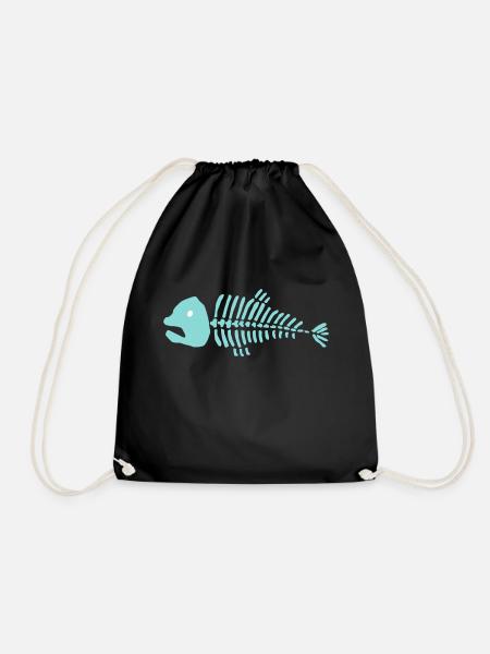 bonefish - Drawstring Bag - black