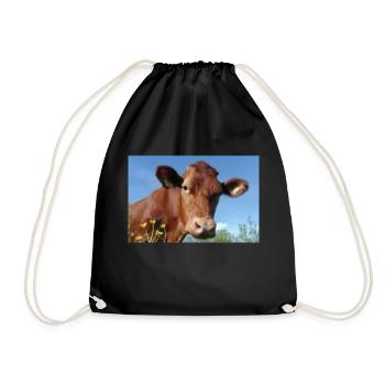 vache - Sac de sport léger - noir - Devant