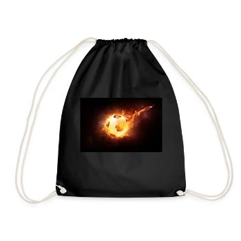 Boule de feu - Sac de sport léger - noir - Devant