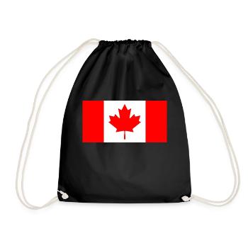 Kanada Flagge - Turnbeutel - Schwarz - Vorne