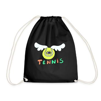 Balle de tennis - Sac de sport léger - noir - Devant