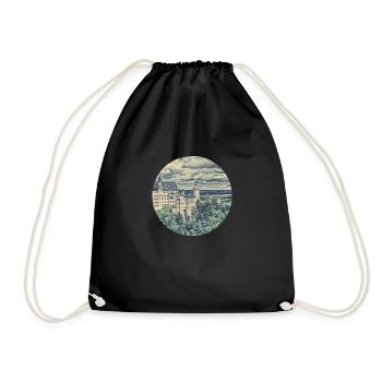 Château de Neuschwanstein - Sac de sport léger - noir - Devant
