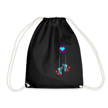 Un cadeau pour les patineurs au volant - Sac de sport léger - noir - Devant