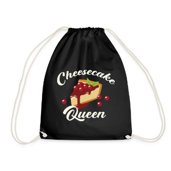 Cheesecake Cheesecake Käsekuchen Reine - Sac de sport léger - noir - Devant
