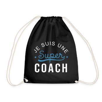 Super coach cadeau Femme coach - Sac de sport léger - noir - Devant