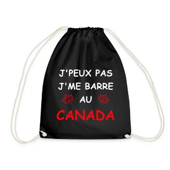 J'peux pas j'me barre au canada - Sac de sport léger - noir - Devant