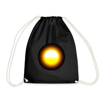 Sun - Drawstring Bag - black - Front