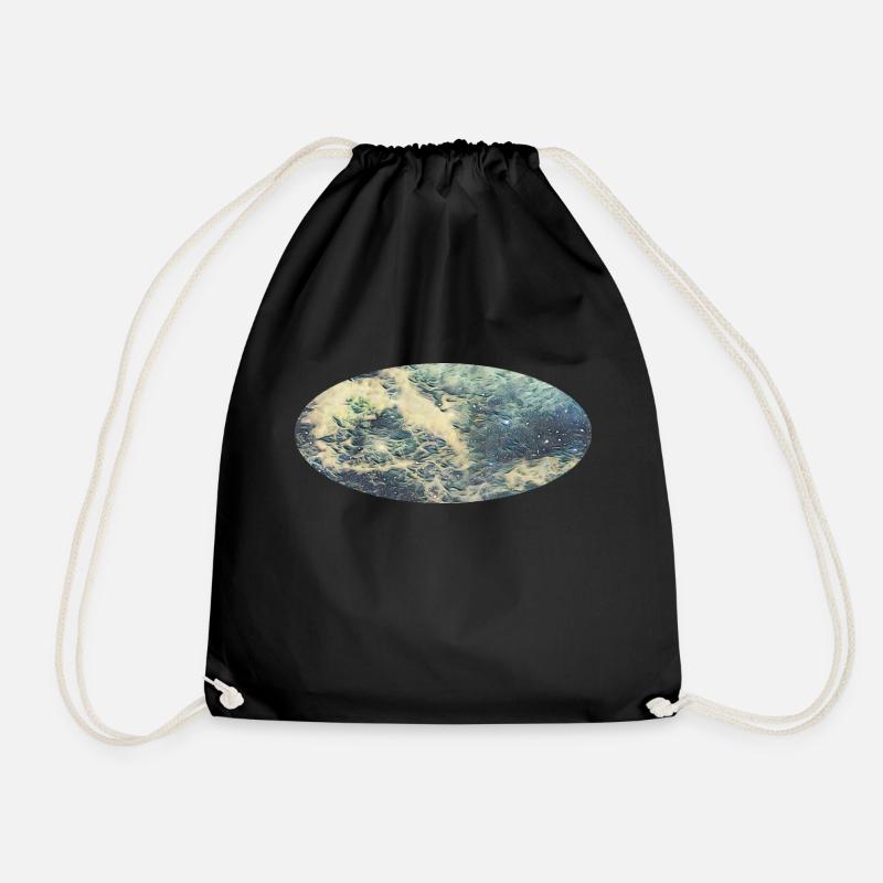 universe - Drawstring Bag - black