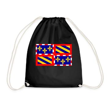 Blason Bourgogne - Sac de sport léger - noir - Devant