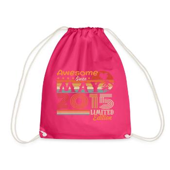 Mai 2015 - Millésime 2015 Anniversaire - Mai 2015 - Sac de sport léger - fuchsia - Devant
