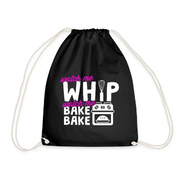 Baker Watch Me Bake - Drawstring Bag - black - Front