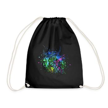 Taureau - Signe du zodiaque Taureau - Je suis Taureau - Taureau - Sac de sport léger - noir - Devant