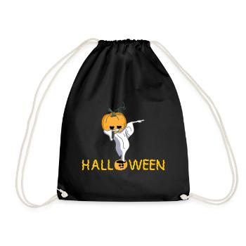 Fantôme de citrouille (b) - Sac de sport léger - noir - Devant