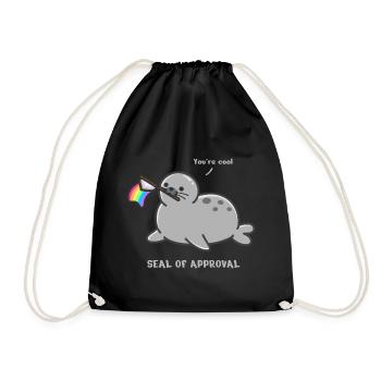 Drôle de phoque - Sac de sport léger - noir - Devant