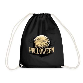 Nuit d'Halloween dans la pénombre de la lune - Sac de sport léger - noir - Devant