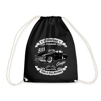 DDR Oldtimer 311 Oldschool Eisenach Custom - Turnbeutel - Schwarz - Vorne