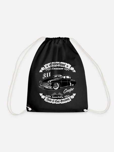 DDR Oldtimer 311 Oldschool Eisenach Custom - Turnbeutel - Schwarz