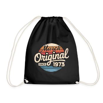 Legendär seit märz 1953 - Turnbeutel - Schwarz - Vorne