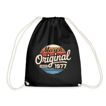 Legendary since march 1977 - Drawstring Bag - black - Front