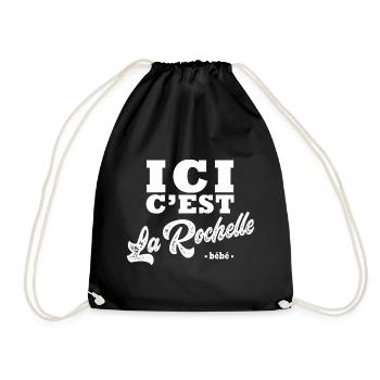 La rochelle Humour Rochelais - Sac de sport léger - noir - Devant