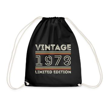 Vintage 1978 - Year 1978 Birthday Gift 1978 - Drawstring Bag - black - Front