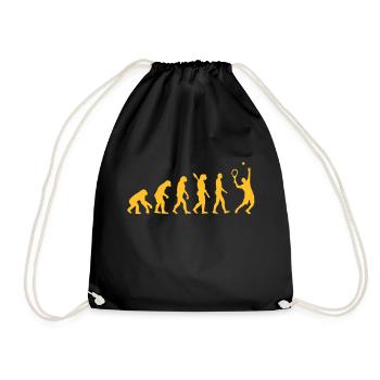 Evolution Tennis - Turnbeutel - Schwarz - Vorne