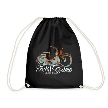 Simson Schwalbe KR51 - Rust is not a Crime - Turnbeutel - Schwarz - Vorne