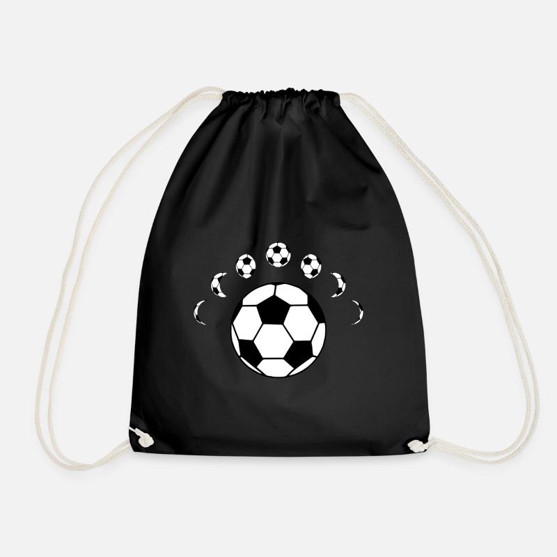 Soccer ball - Drawstring Bag - black