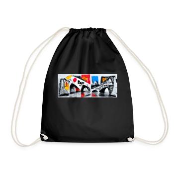 Pop Art Style Banner - Eye catcher - Drawstring Bag - black - Front