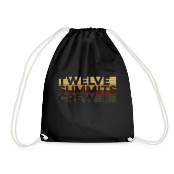 12 Summits Crew Fichtelgebirge fichtelhills - Drawstring Bag - black - Front