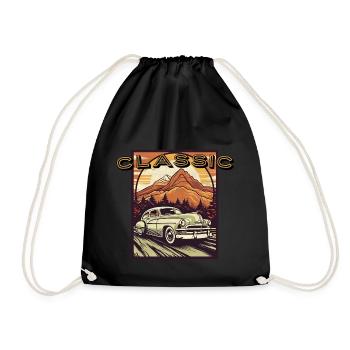 Classic Car - Turnbeutel - Schwarz - Vorne