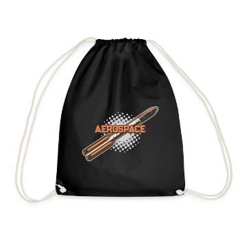 Fusée spatiale aérospatiale - Sac de sport léger - noir - Devant