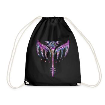 Walküre Valkyrie Symbol Schildmaid Odin Valknut - Turnbeutel - Schwarz - Vorne