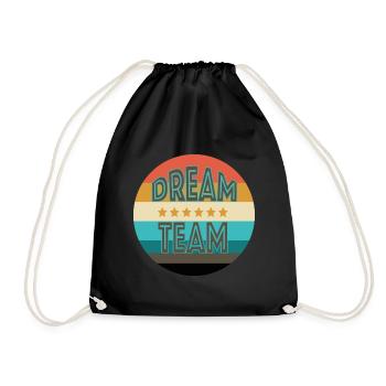 idée cadeau vintage - Sac de sport léger - noir - Devant
