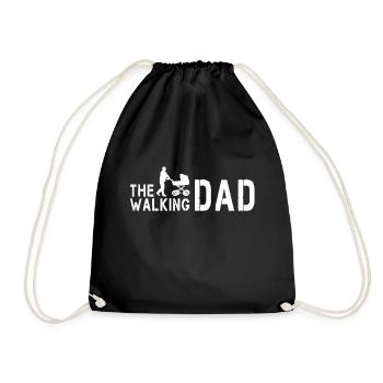 The Walking Dad V1 - Drawstring Bag - black - Front