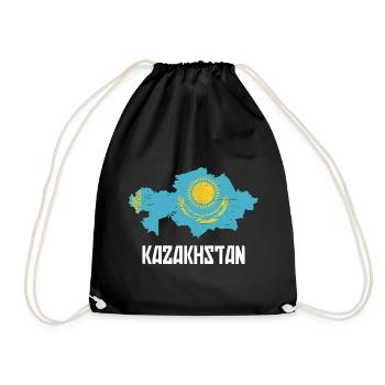 Kazakhstan Graphique - Sac de sport léger - noir - Devant