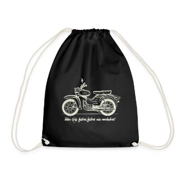 Simson Star - Wer IFA fährt, fährt nier verkehrt! - Turnbeutel - Schwarz - Vorne