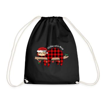 Mangez du sommeil et soyez joyeux paresseux - Sac de sport léger - noir - Devant