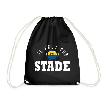 Rugby J peux pas j ai stade humour rugby clermont - Sac de sport léger - noir - Devant