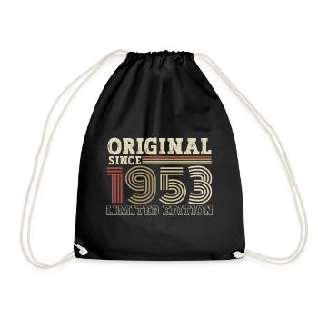 Original since 1953 vintage birthday gift - Drawstring Bag - black - Front