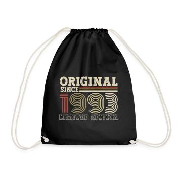 Original since 1993 vintage birthday gift - Drawstring Bag - black - Front