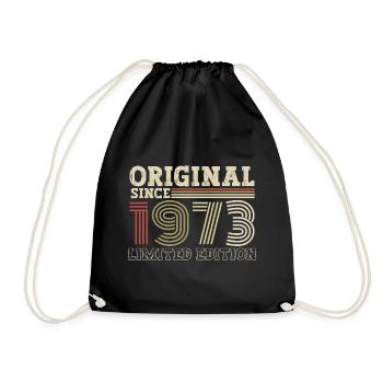 Original depuis 1973 cadeau d’anniversaire vintage - Sac de sport léger - noir - Devant