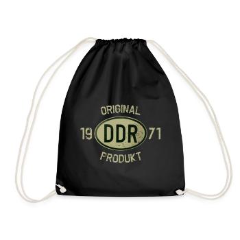 Original DDR product Year of construction 1971 Birthday 50. - Drawstring Bag - black - Front