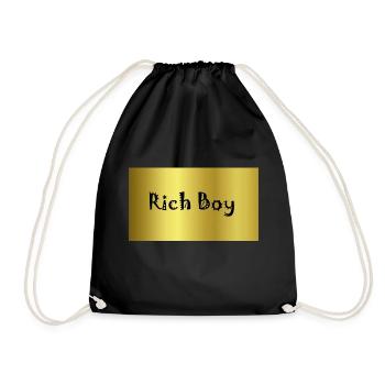 Rich boy - Drawstring Bag - black - Front