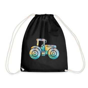 tracteur - Sac de sport léger - noir - Devant
