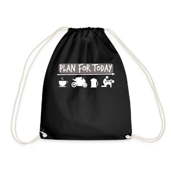 Planifiez pour aujourd’hui - MotoCycliste - Sac de sport léger - noir - Devant