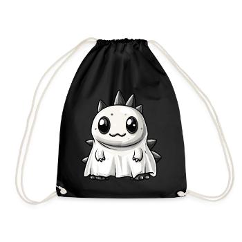 Dinosaure Stégosaure Halloween Fantôme - Sac de sport léger - noir - Devant