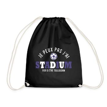football toulouse Je peux pas j' ai stadium - Sac de sport léger - noir - Devant